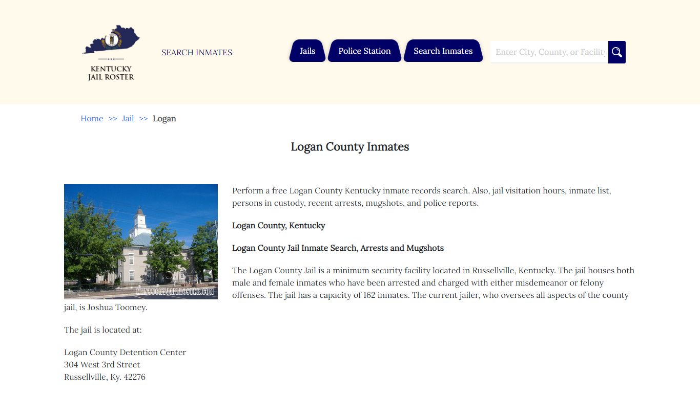 Logan County Inmates | Jail Roster Search